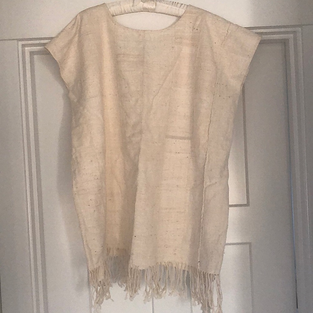 Mira Blackman handmade nappula ivory dress